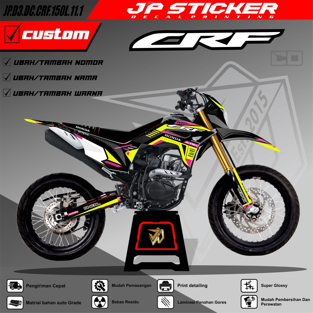 Detail Contoh Decal Crf Nomer 23