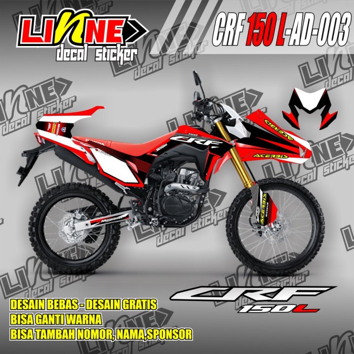 Detail Contoh Decal Crf Nomer 54