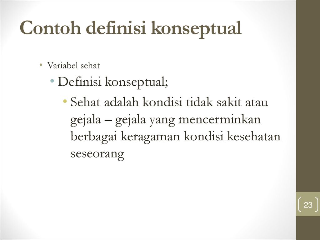 Detail Contoh Definisi Konseptual Nomer 3