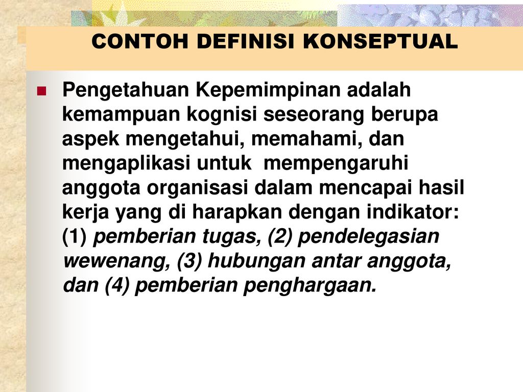 Detail Contoh Definisi Konseptual Nomer 10