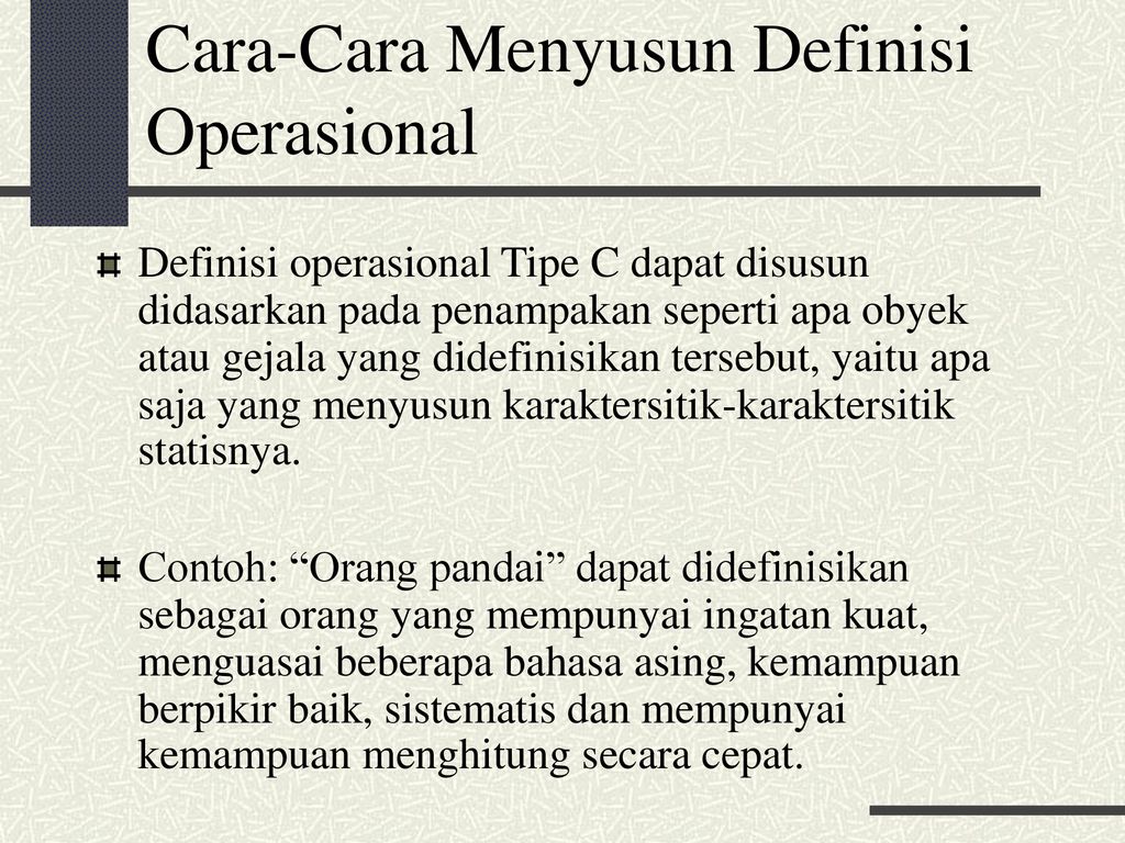 Detail Contoh Definisi Operasional Nomer 41