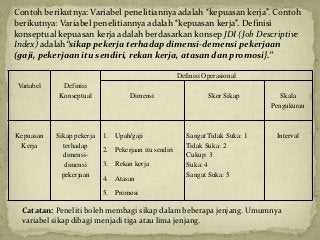 Detail Contoh Definisi Operasional Variabel Dalam Skripsi Nomer 15