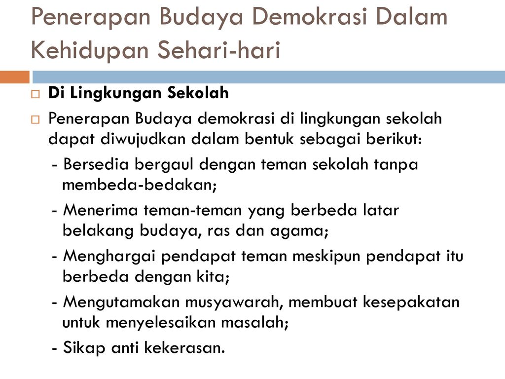 Detail Contoh Demokrasi Di Lingkungan Masyarakat Nomer 44