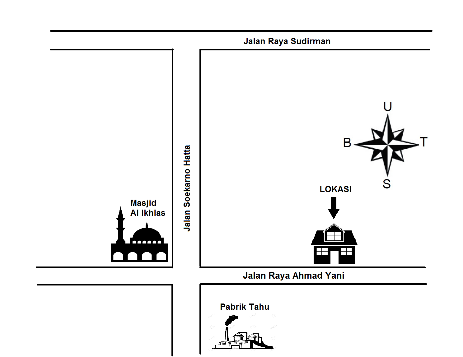 Detail Contoh Denah Dari Rumah Ke Sekolah Nomer 29