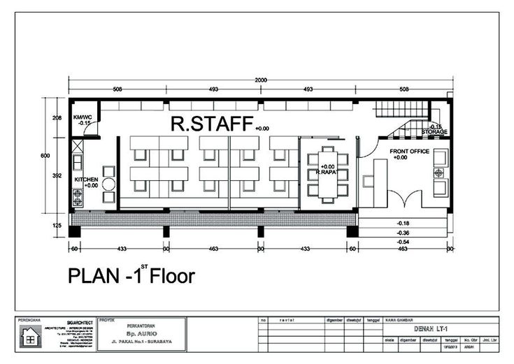 Detail Contoh Denah Kantor Nomer 8