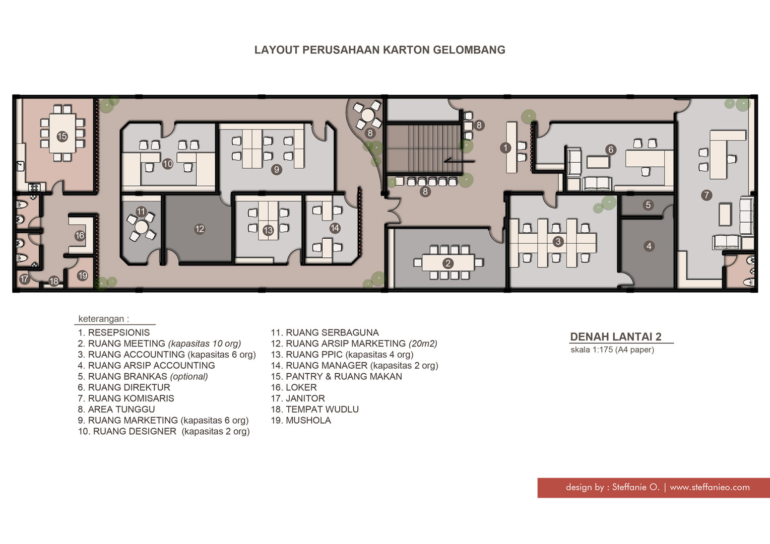 Detail Contoh Denah Kantor Perusahaan Nomer 30