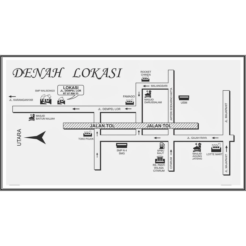 Detail Contoh Denah Lokasi Nomer 4