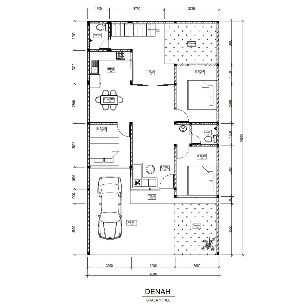 Detail Contoh Denah Rumah Nomer 20