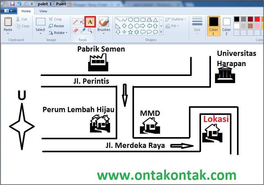 Detail Contoh Denah Rumah Ke Sekolah Nomer 12