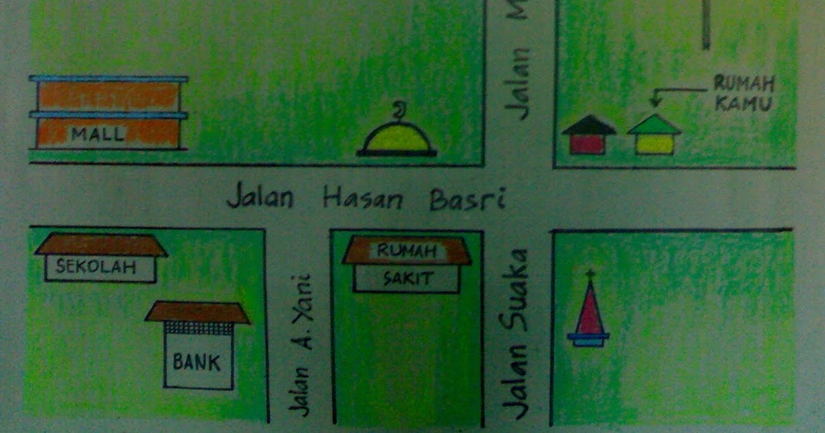 Detail Contoh Denah Rumah Ke Sekolah Nomer 3