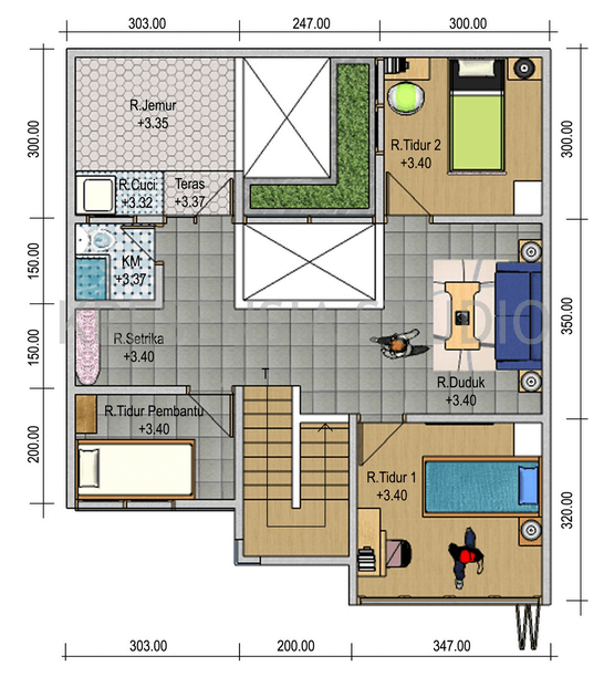 Detail Contoh Denah Rumah Minimalis Nomer 13