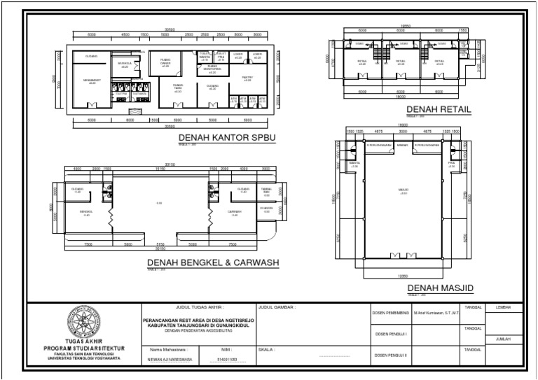 Detail Contoh Denah Spbu Nomer 3