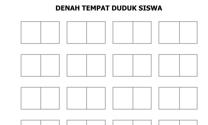 Detail Contoh Denah Tempat Duduk Nomer 5