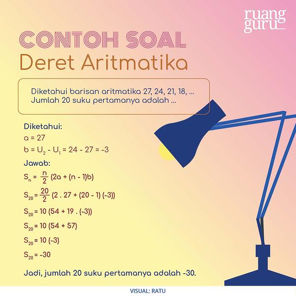 Detail Contoh Deret Aritmatika Nomer 10