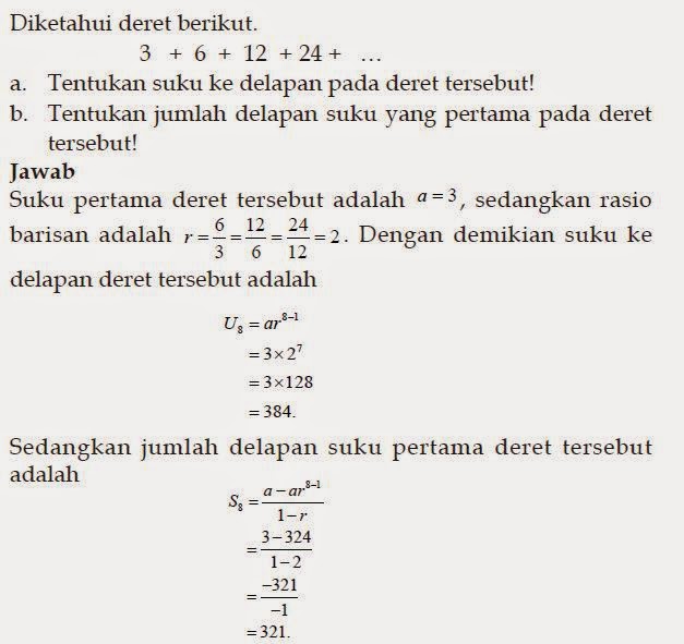 Detail Contoh Deret Geometri Nomer 38