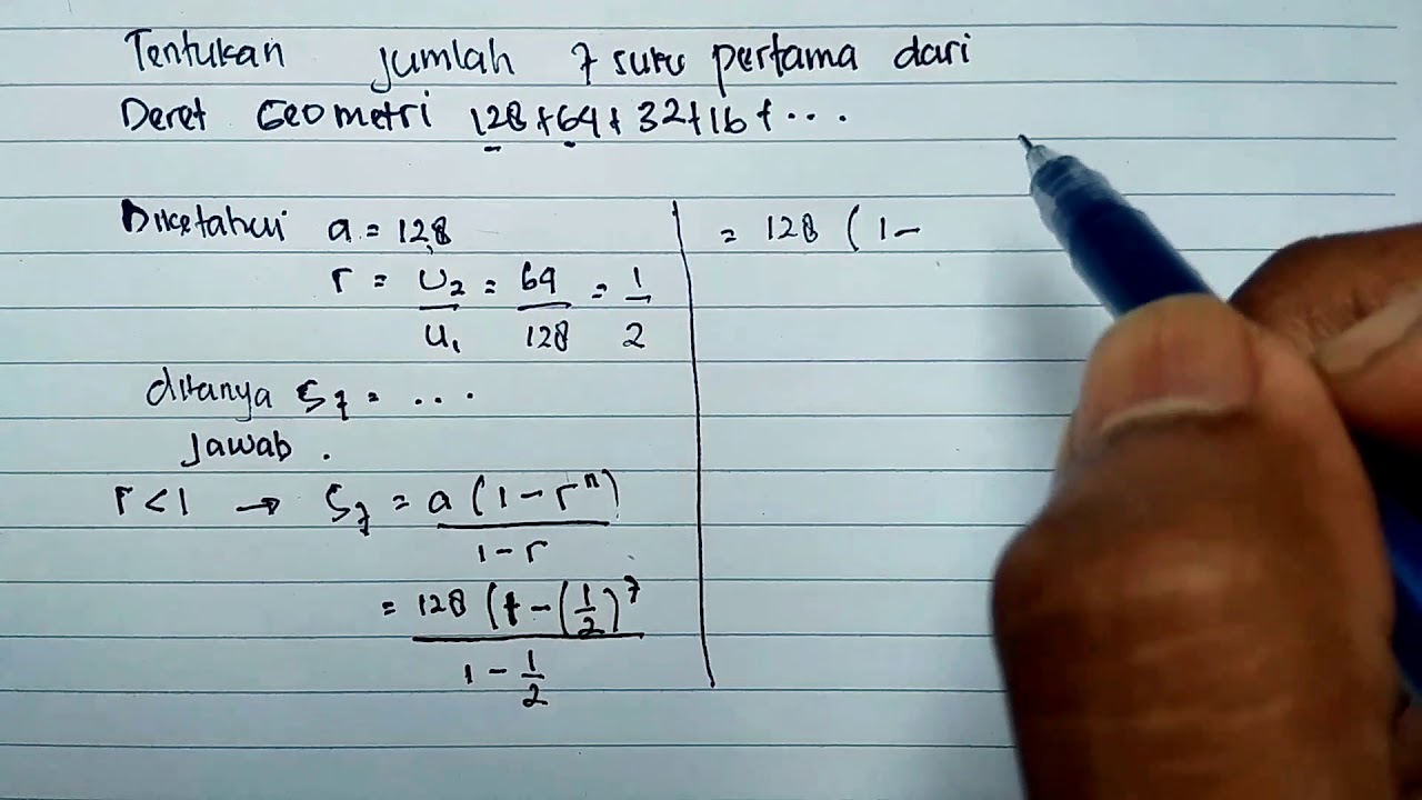 Detail Contoh Deret Geometri Nomer 9