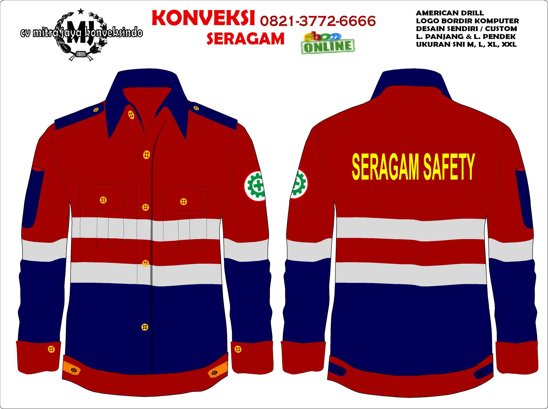 Detail Contoh Desain Baju Safety Nomer 6