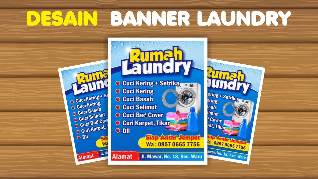 Detail Contoh Desain Banner Laundry Nomer 9