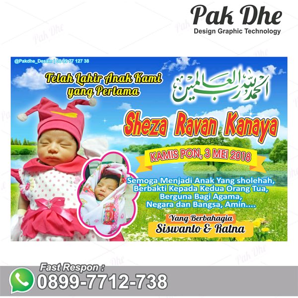 Detail Contoh Desain Banner Nama Bayi Nomer 10