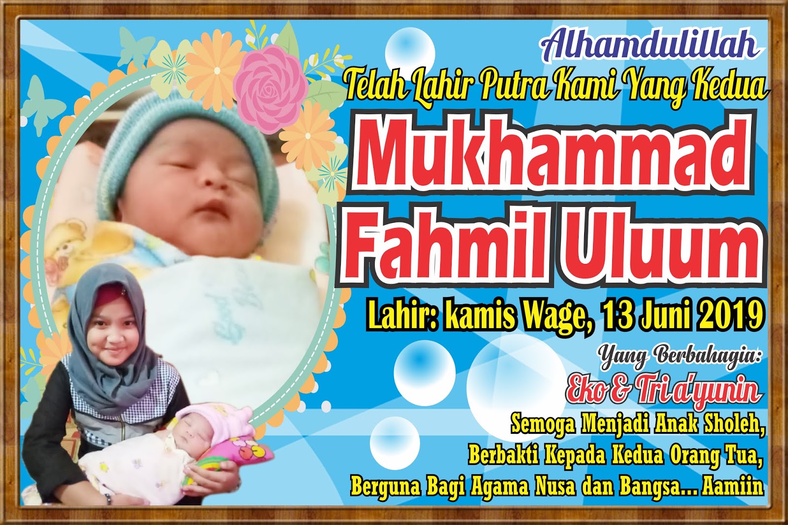 Detail Contoh Desain Banner Nama Bayi Nomer 40