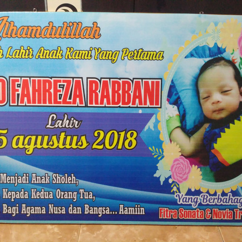 Detail Contoh Desain Banner Nama Bayi Nomer 44