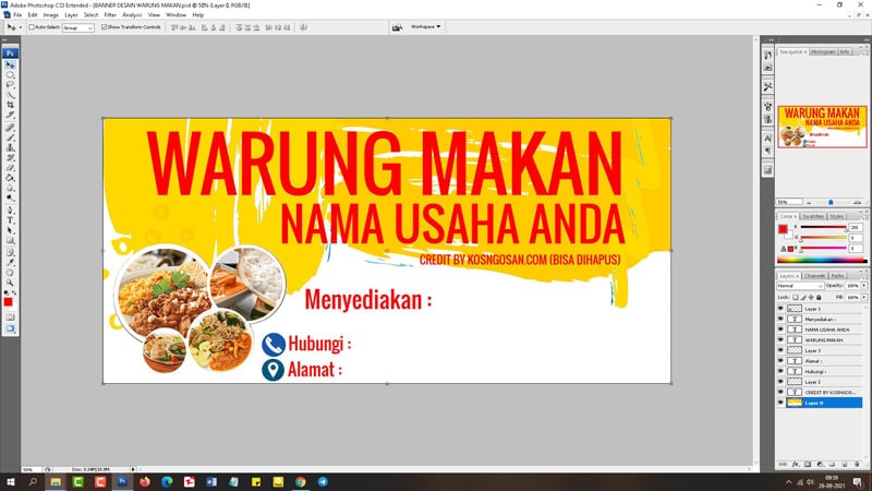 Detail Contoh Desain Banner Warung Makan Nomer 20