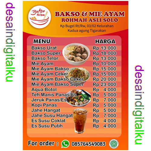 Detail Contoh Desain Daftar Menu Makanan Nomer 37