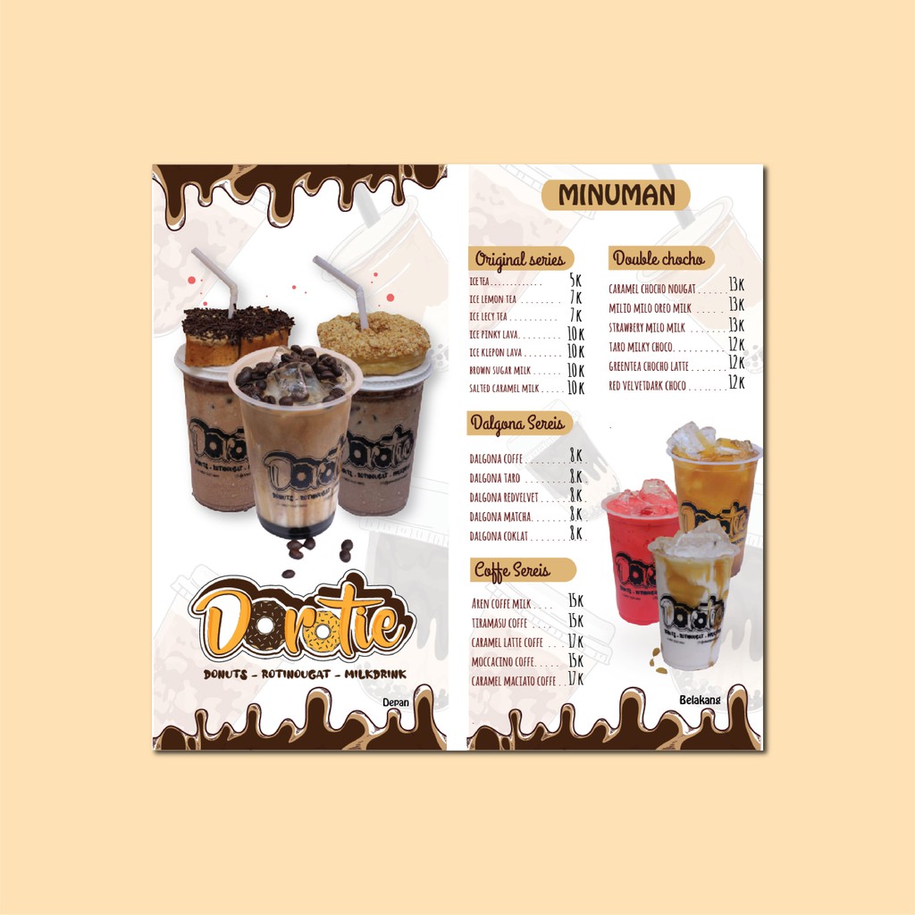 Download Contoh Desain Daftar Menu Minuman Nomer 1