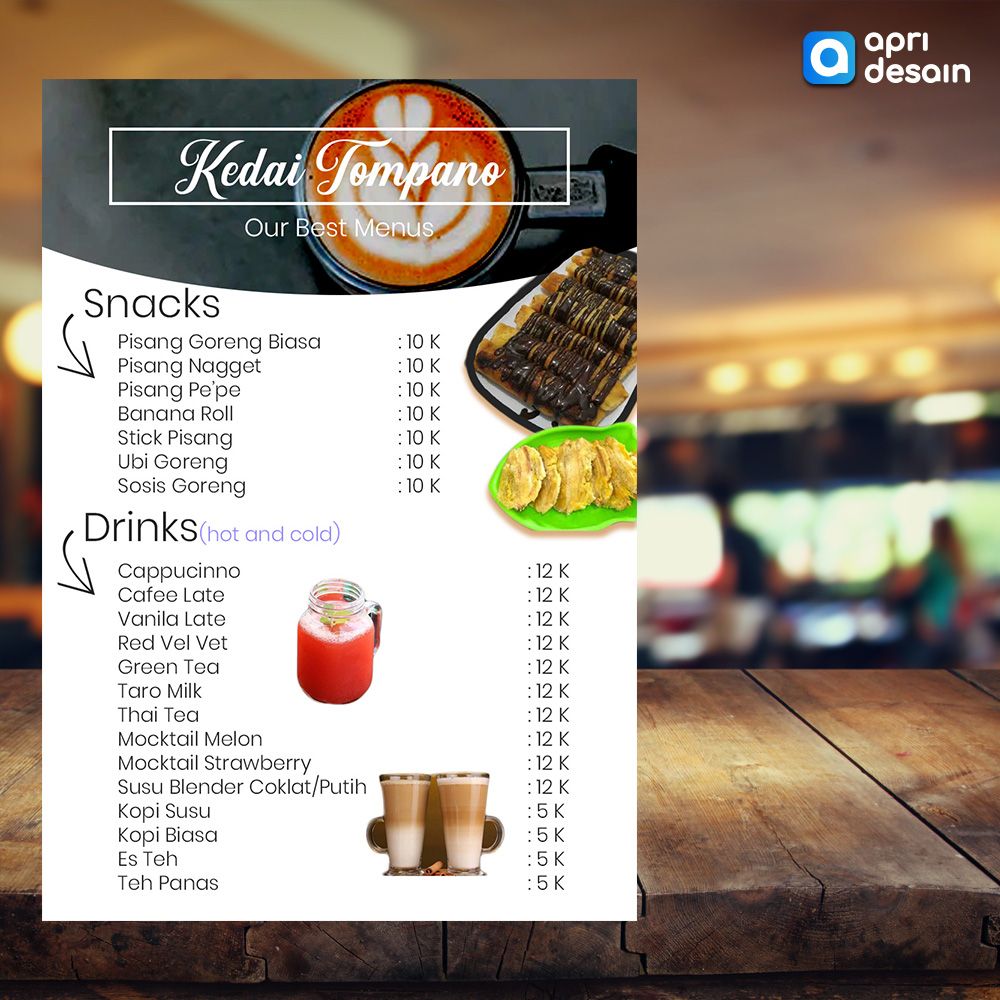 Detail Contoh Desain Daftar Menu Minuman Nomer 17