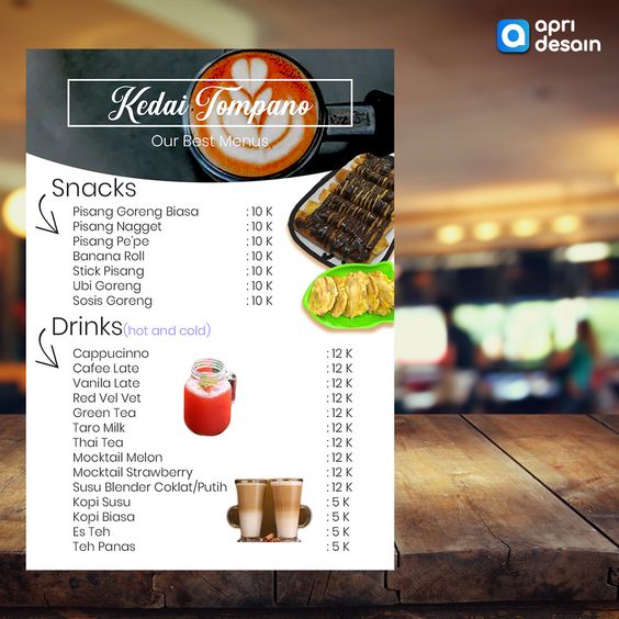 Detail Contoh Desain Daftar Menu Unik Nomer 27