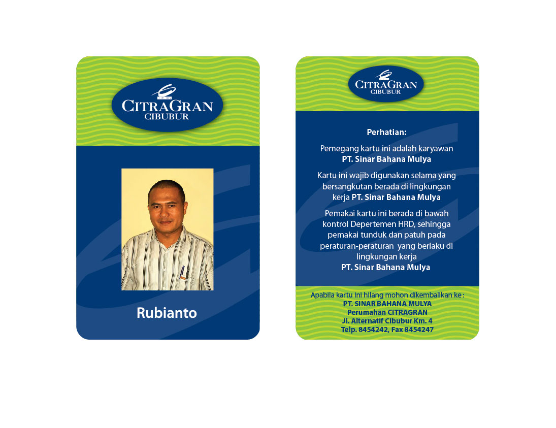 Detail Contoh Desain Id Card Karyawan Nomer 50