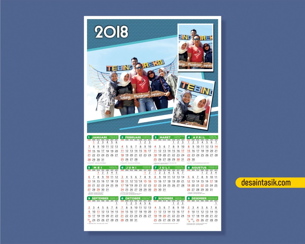 Detail Contoh Desain Kalender 2018 Nomer 31