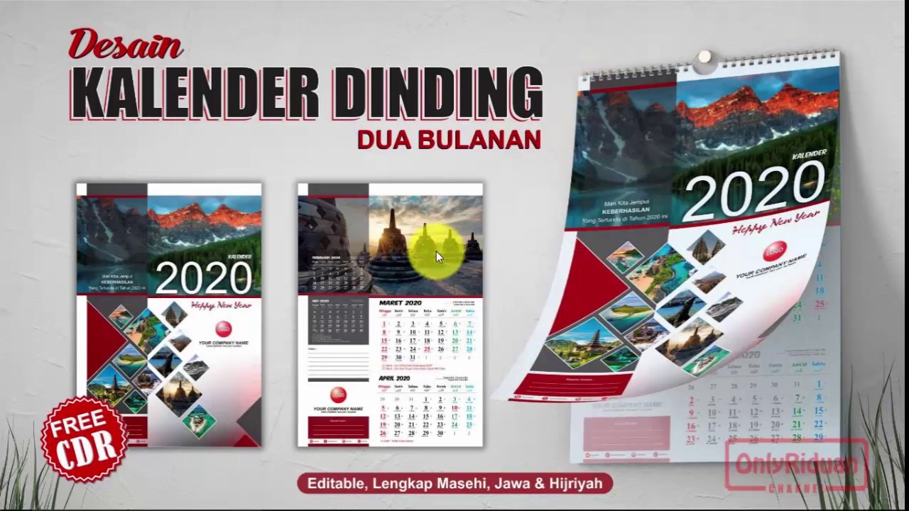 Detail Contoh Desain Kalender Dinding Keren Nomer 28