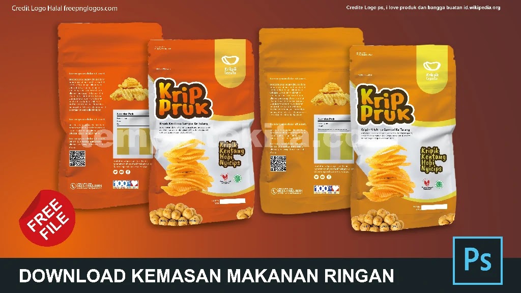 Contoh Desain Kemasan Produk Makanan Ringan - KibrisPDR