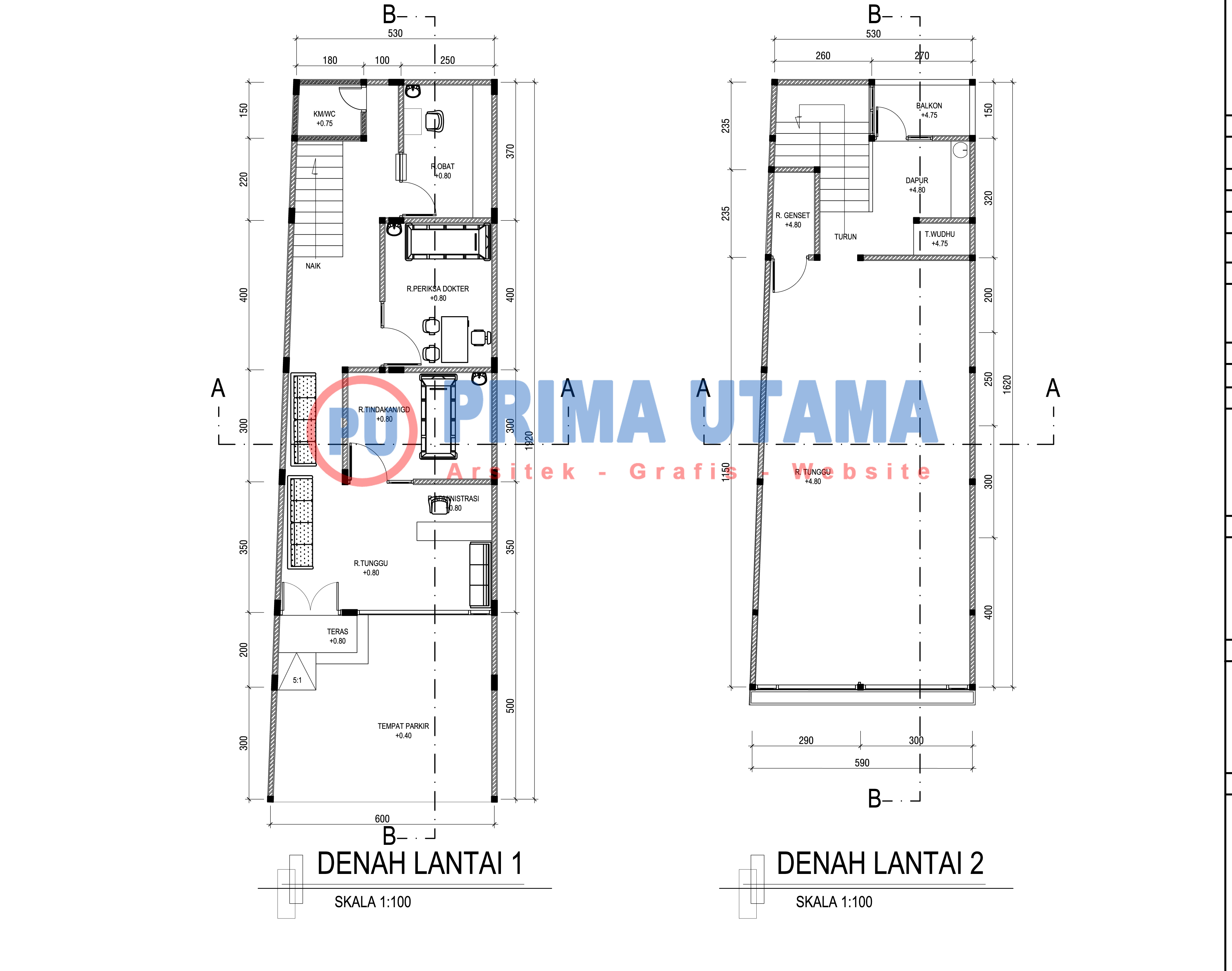 Detail Contoh Desain Klinik Pratama Nomer 14