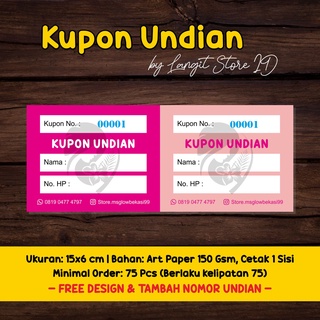 Detail Contoh Desain Kupon Undian Nomer 24