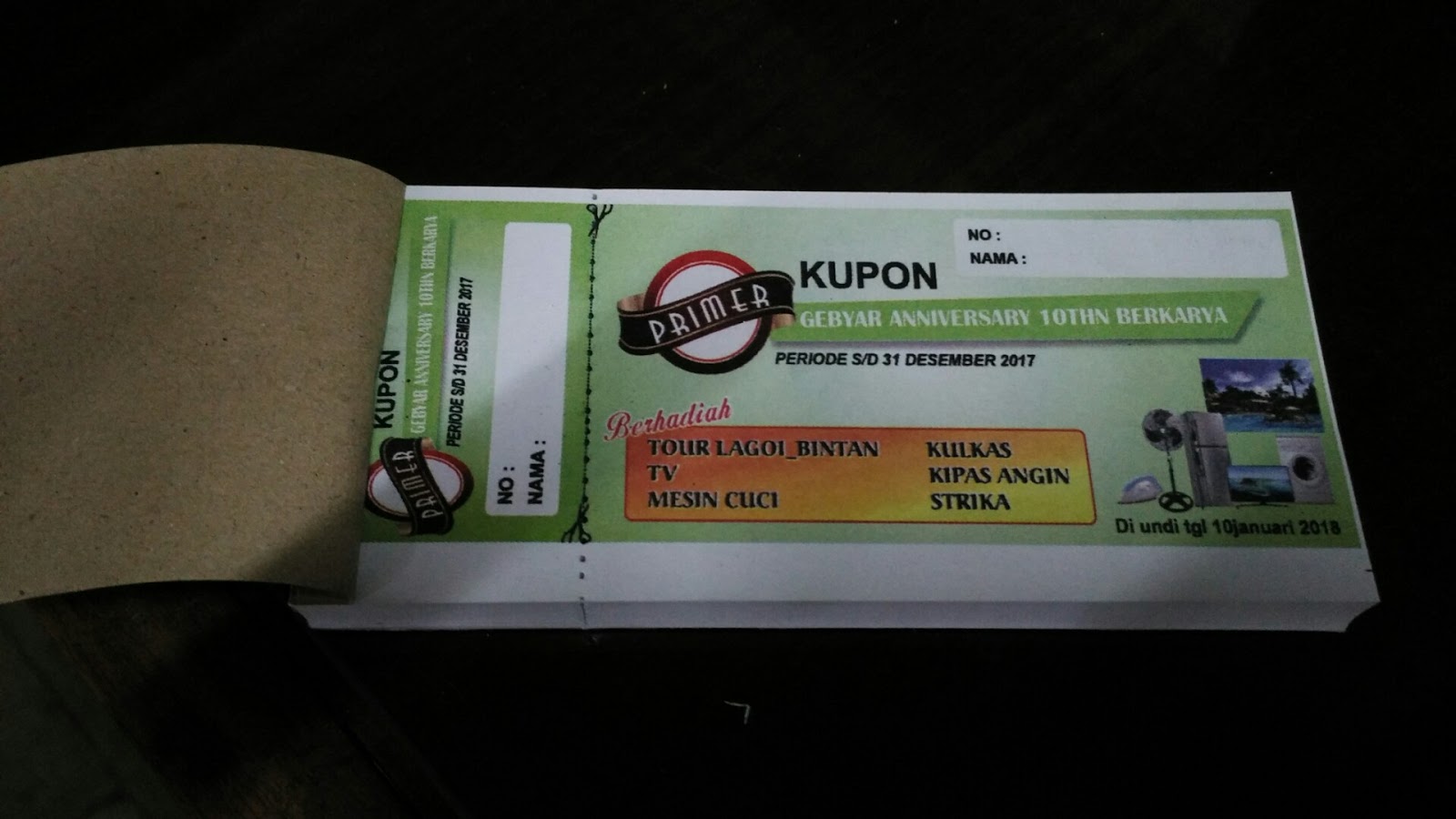 Detail Contoh Desain Kupon Undian Nomer 33