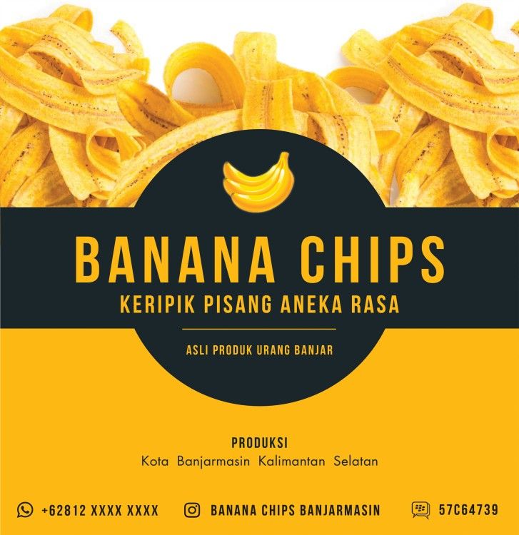 Detail Contoh Desain Label Keripik Pisang Nomer 16