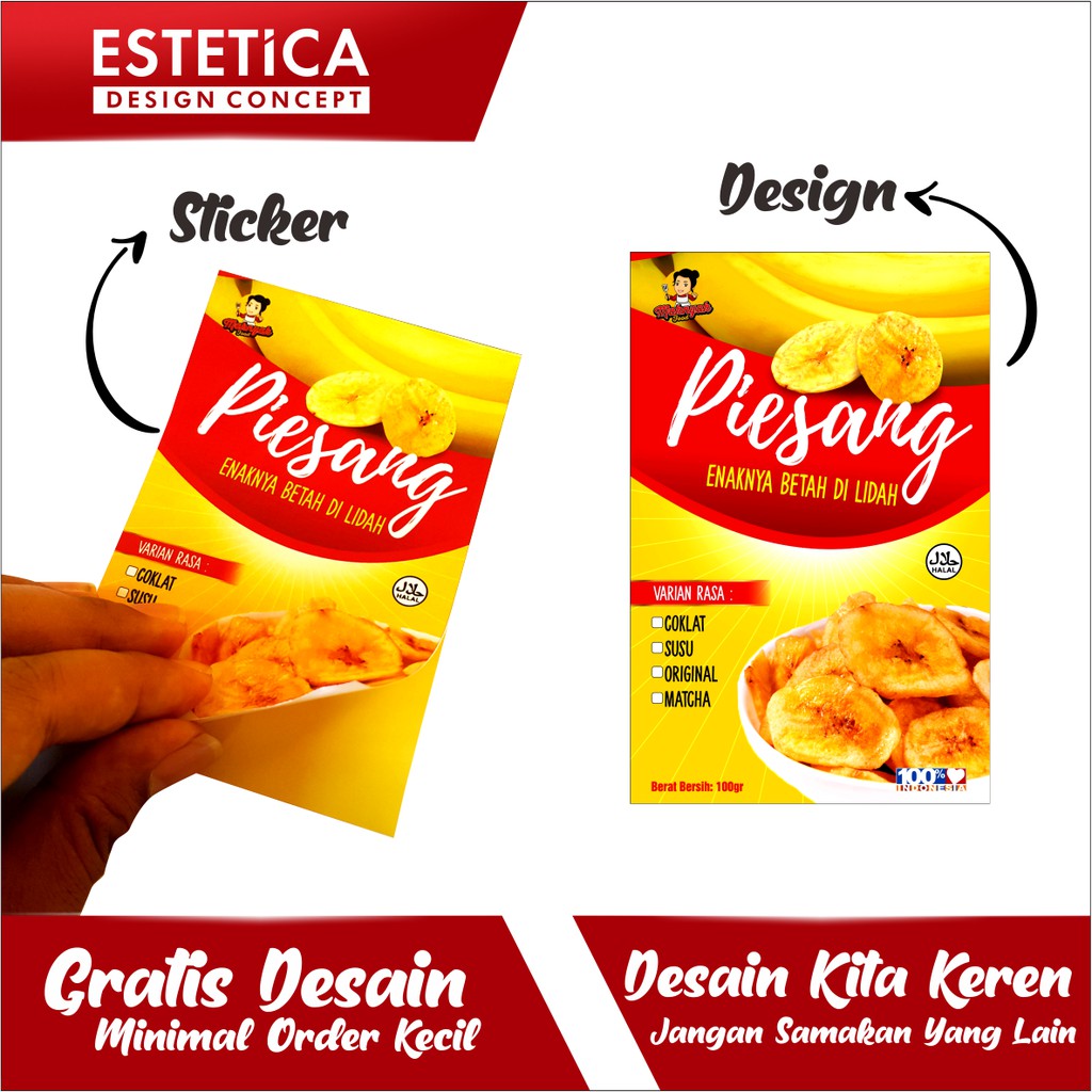 Detail Contoh Desain Label Keripik Pisang Nomer 5