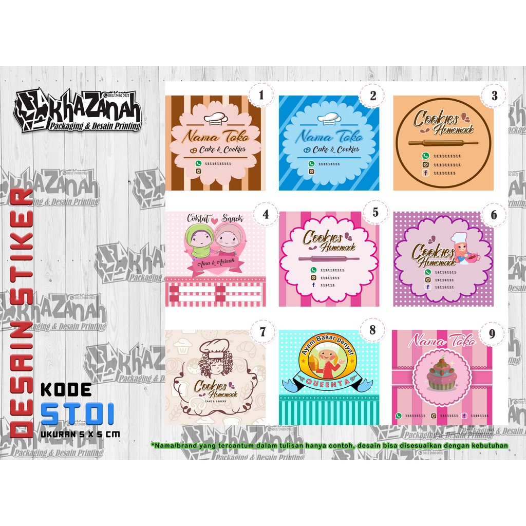 Detail Contoh Desain Label Snack Nomer 25