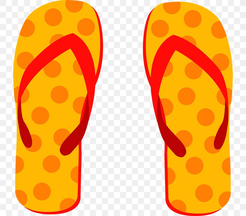 Detail Flip Flops Orange Nomer 8