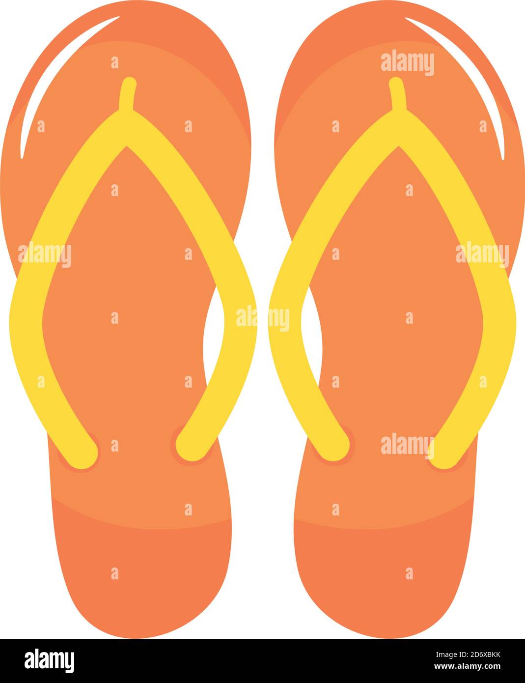 Detail Flip Flops Orange Nomer 11