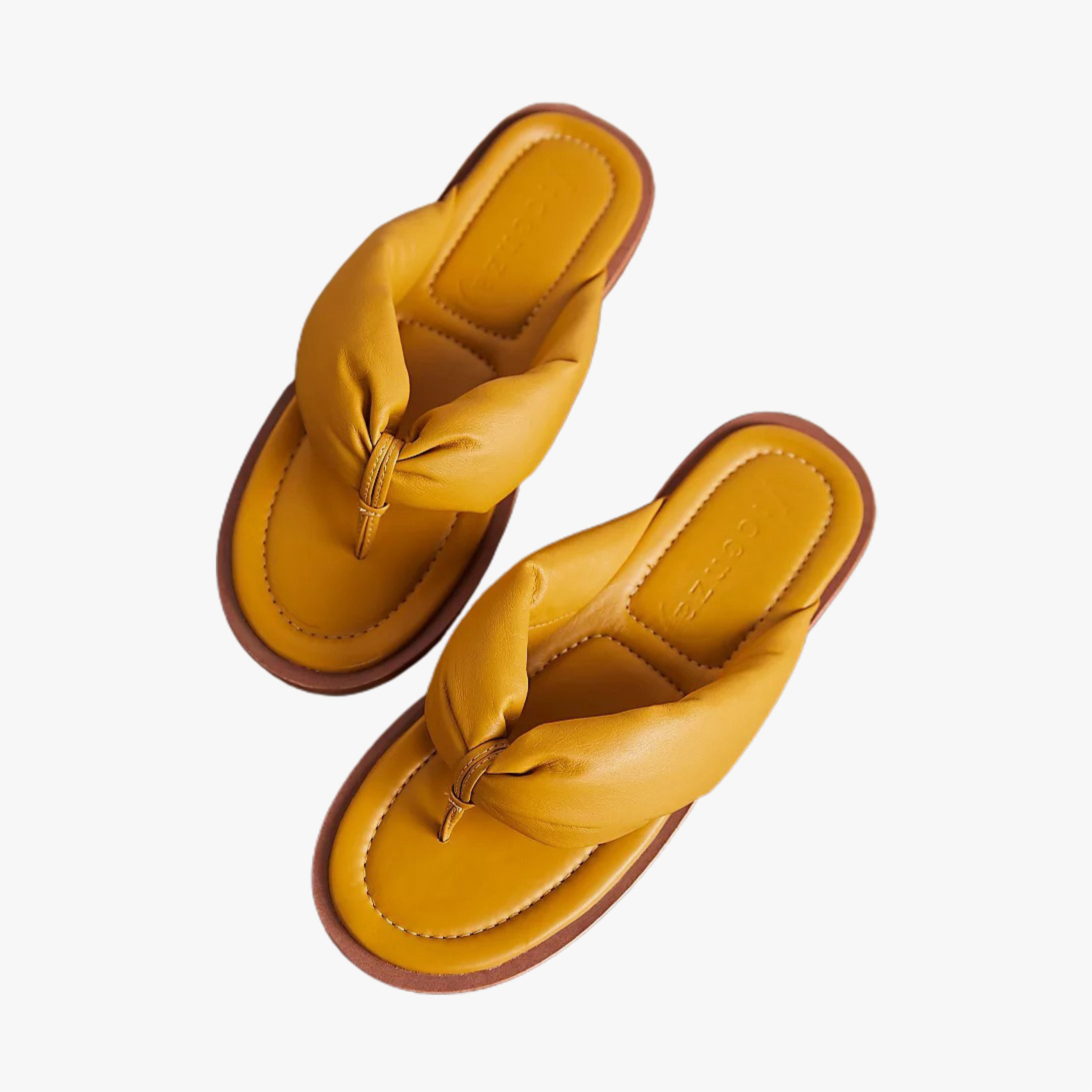 Detail Flip Flops Orange Nomer 13