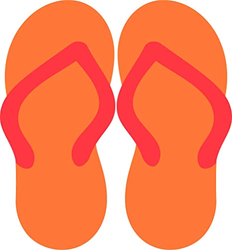 Detail Flip Flops Orange Nomer 3