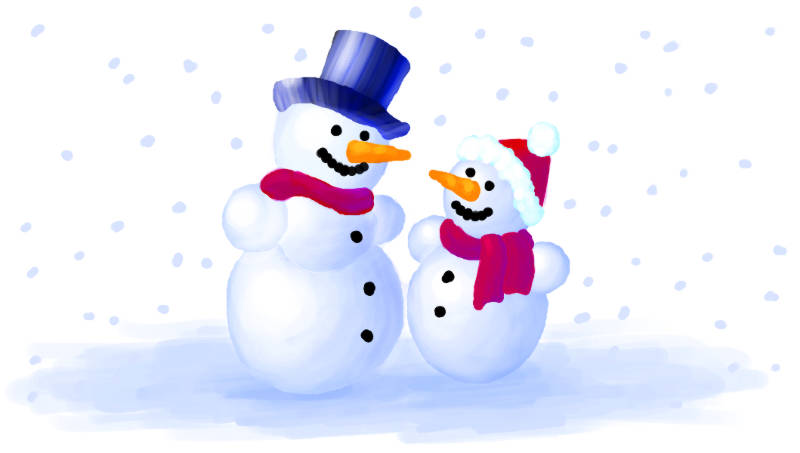 Detail Schneemann Gemalt Nomer 6