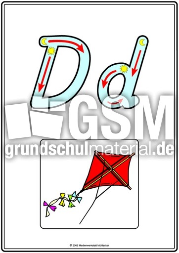 Detail Schreibschrift D Nomer 17