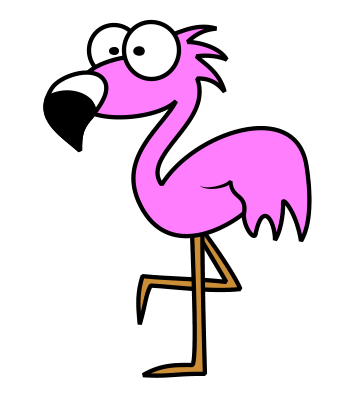 Detail Cartoon Flamingo Nomer 12