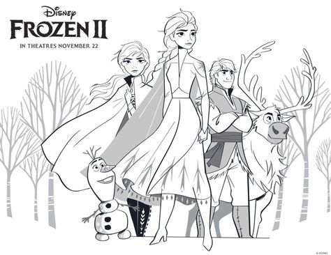 Detail Gambar Frozen 2 Hitam Putih Nomer 5