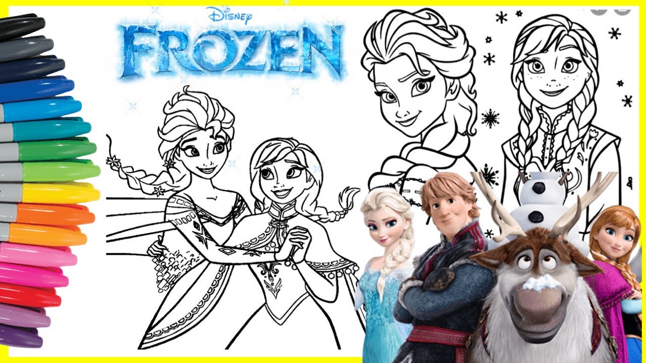 Detail Gambar Frozen Mewarnai Nomer 22