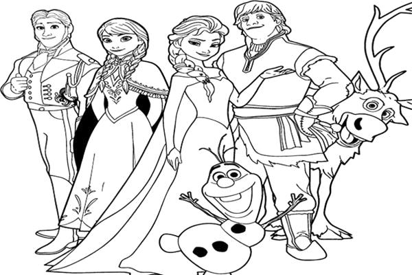 Detail Gambar Frozen Untuk Diwarnai Nomer 25